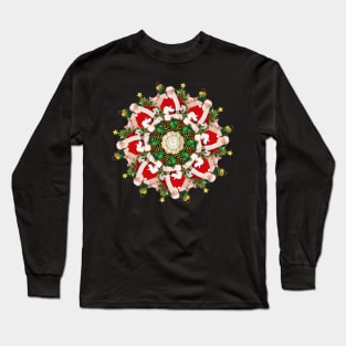 ho ho ho mandala Long Sleeve T-Shirt